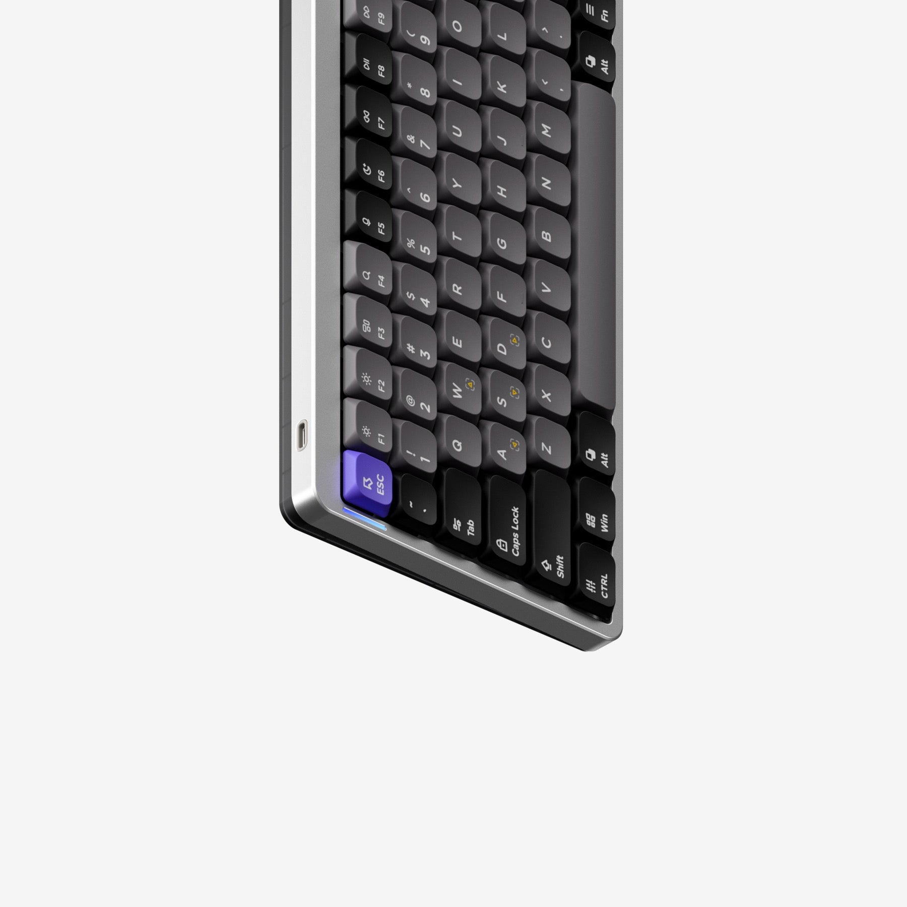Air75 HE - Silver - Low Profile Magnetic Jade