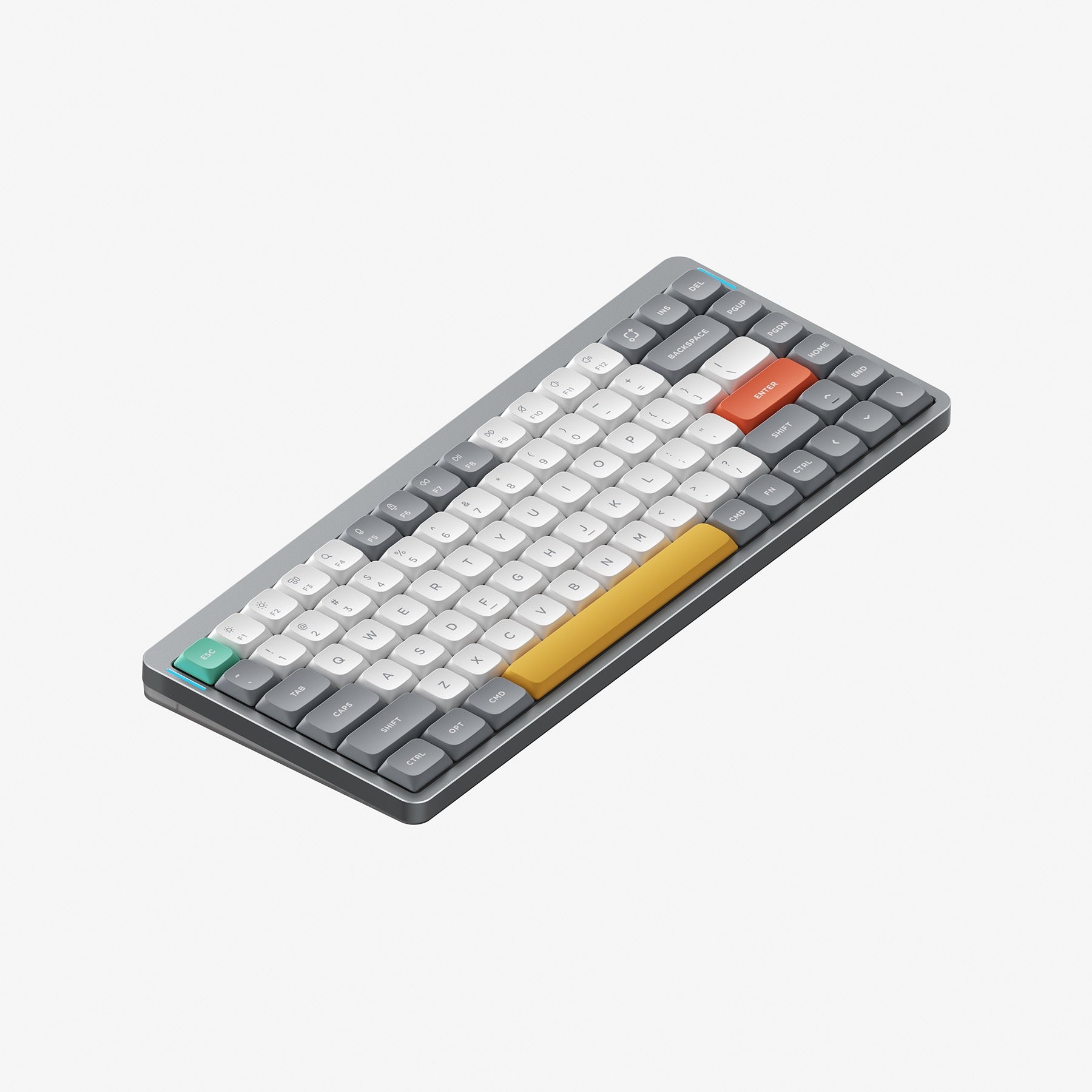 Air75 V2 - Lunar Grey - Moss Switches