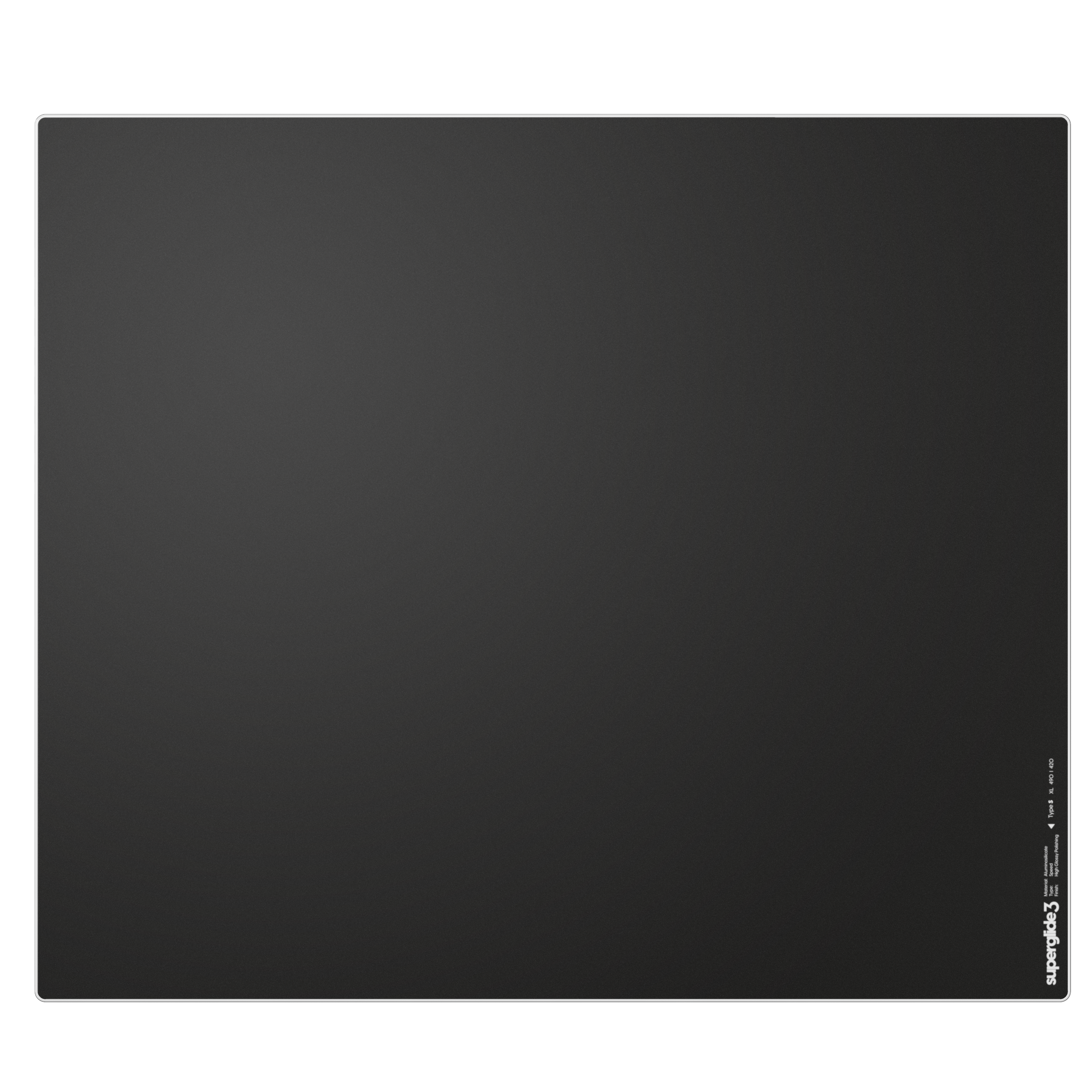 Superglide3 Glass Mousepad - XL - Black
