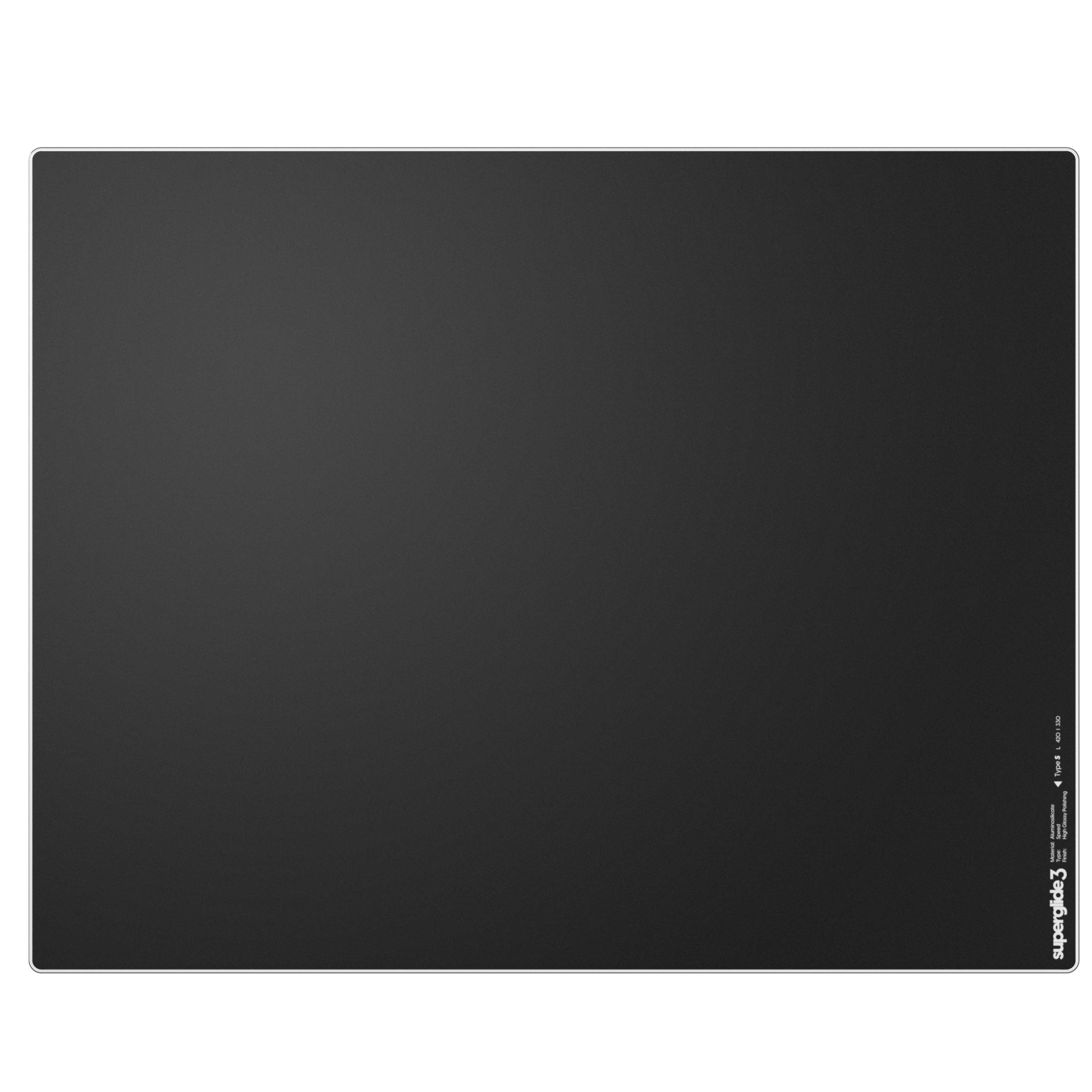 Superglide3 Glass Mousepad - Large - Black