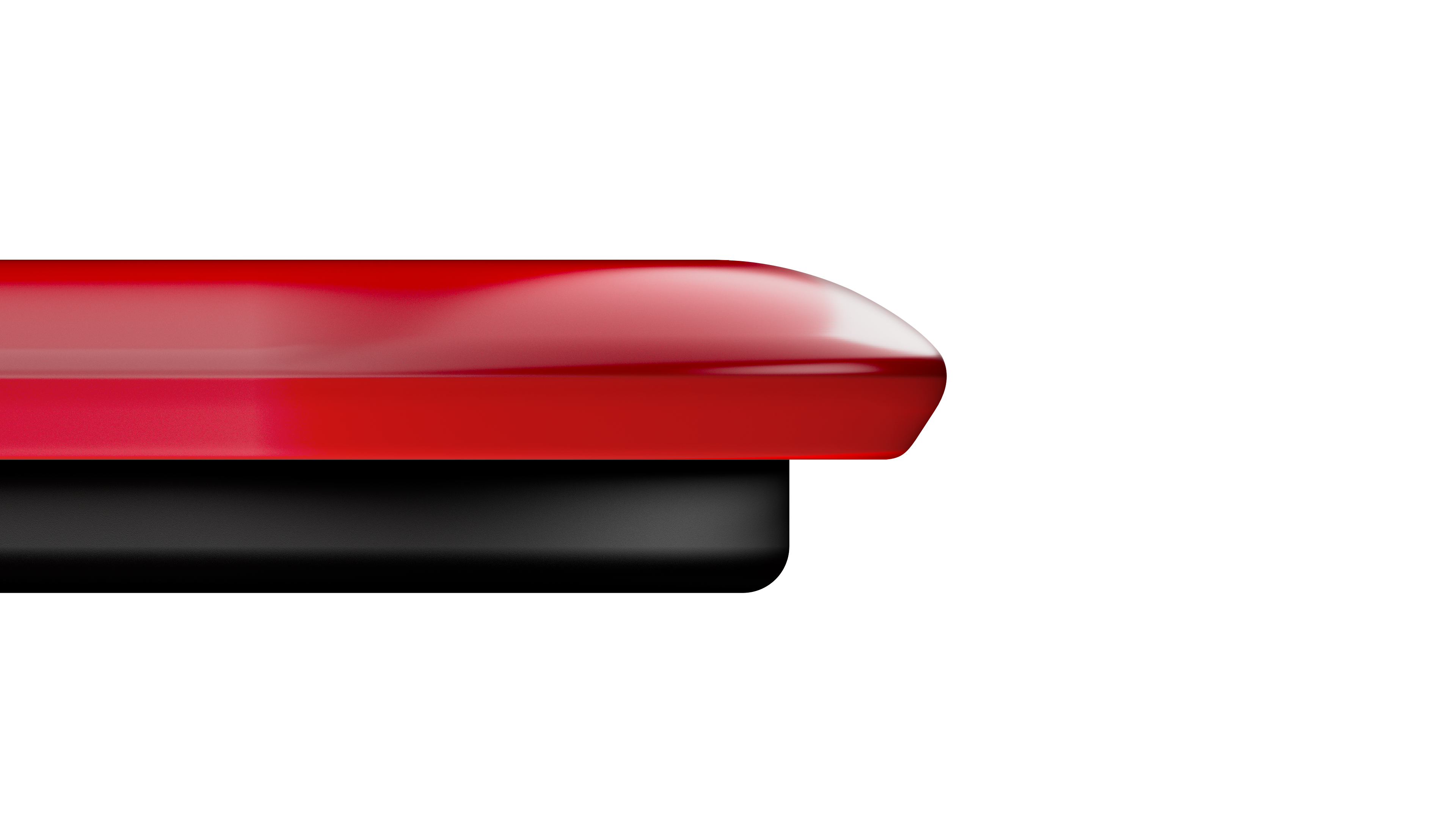 Tapis de souris en verre Superglide3 - Grand - Rouge