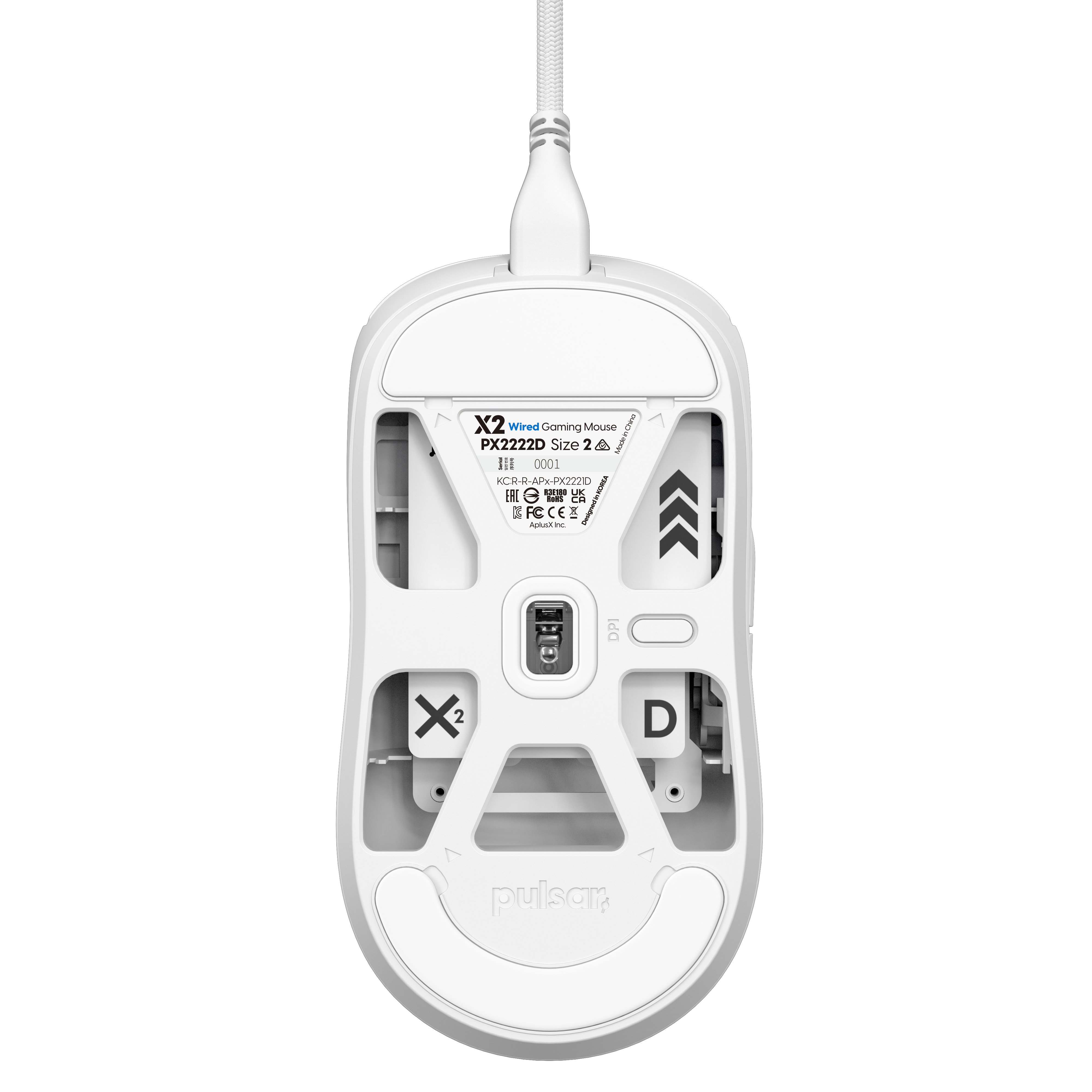 X2V2 Wired - Medium Size - White