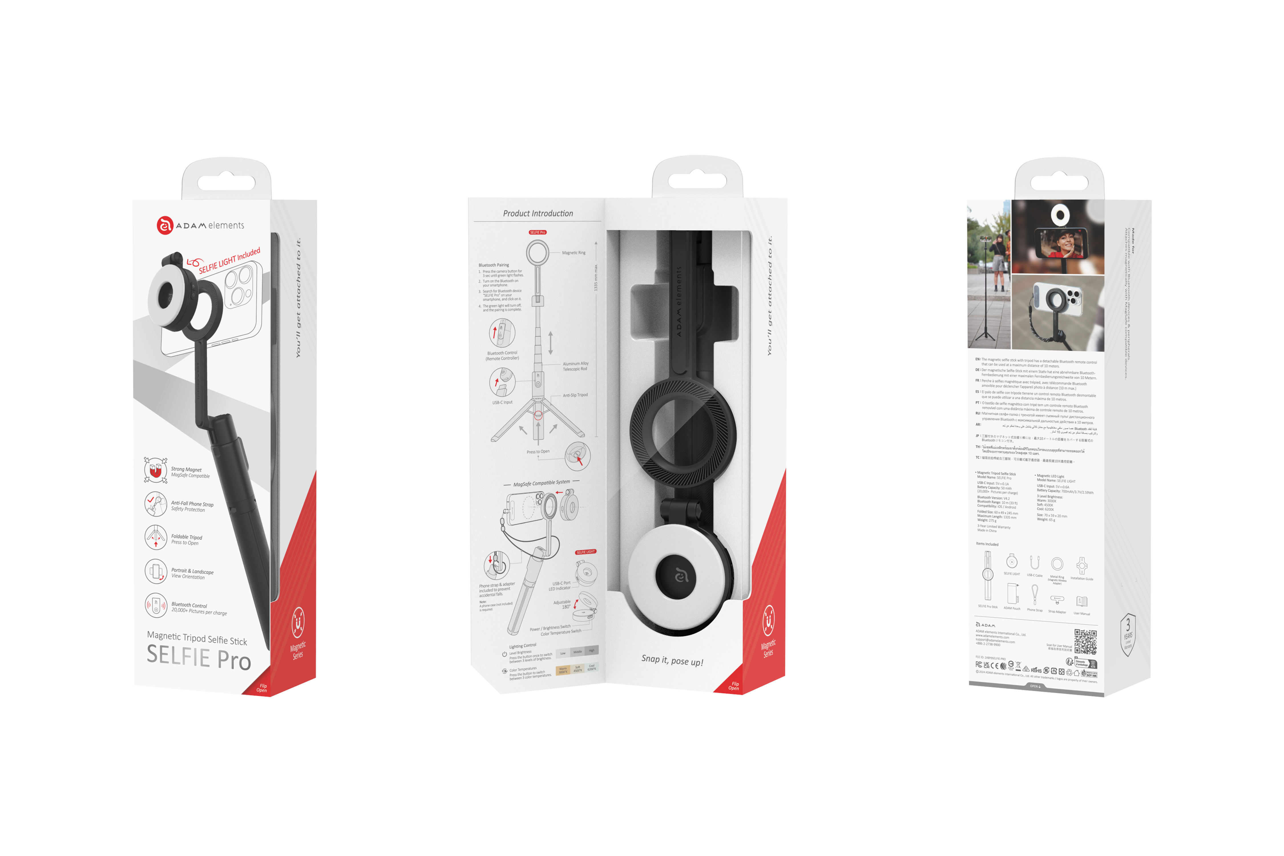 SELFIE Pro - Wireless Bluetooth Tripod Selfie Stick