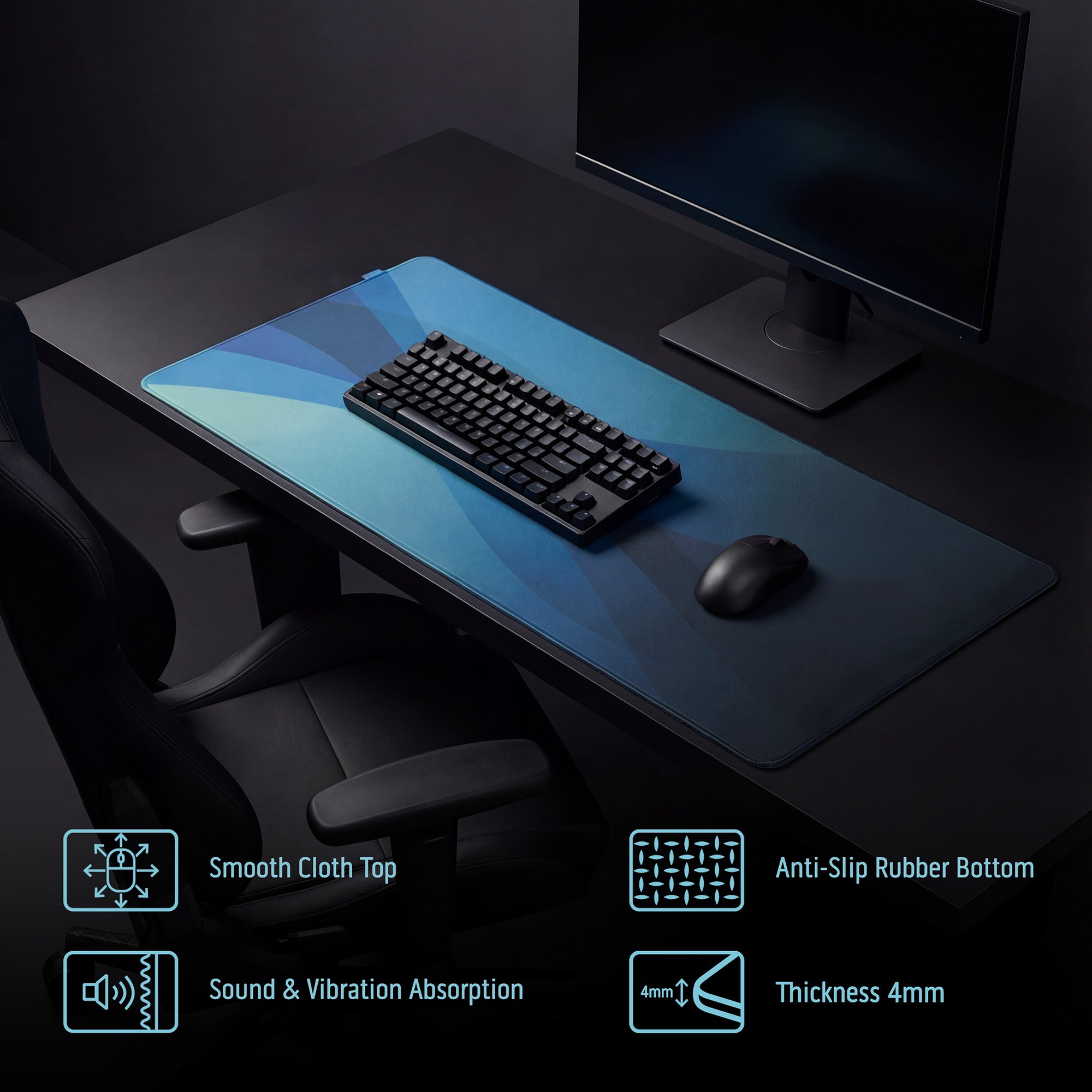 Cloth Deskpad - Dissipate - Aurora