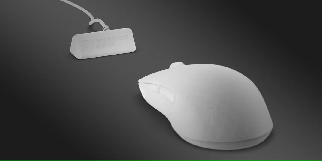 Souris de jeu sans fil XM2w 4k – Blanc givré