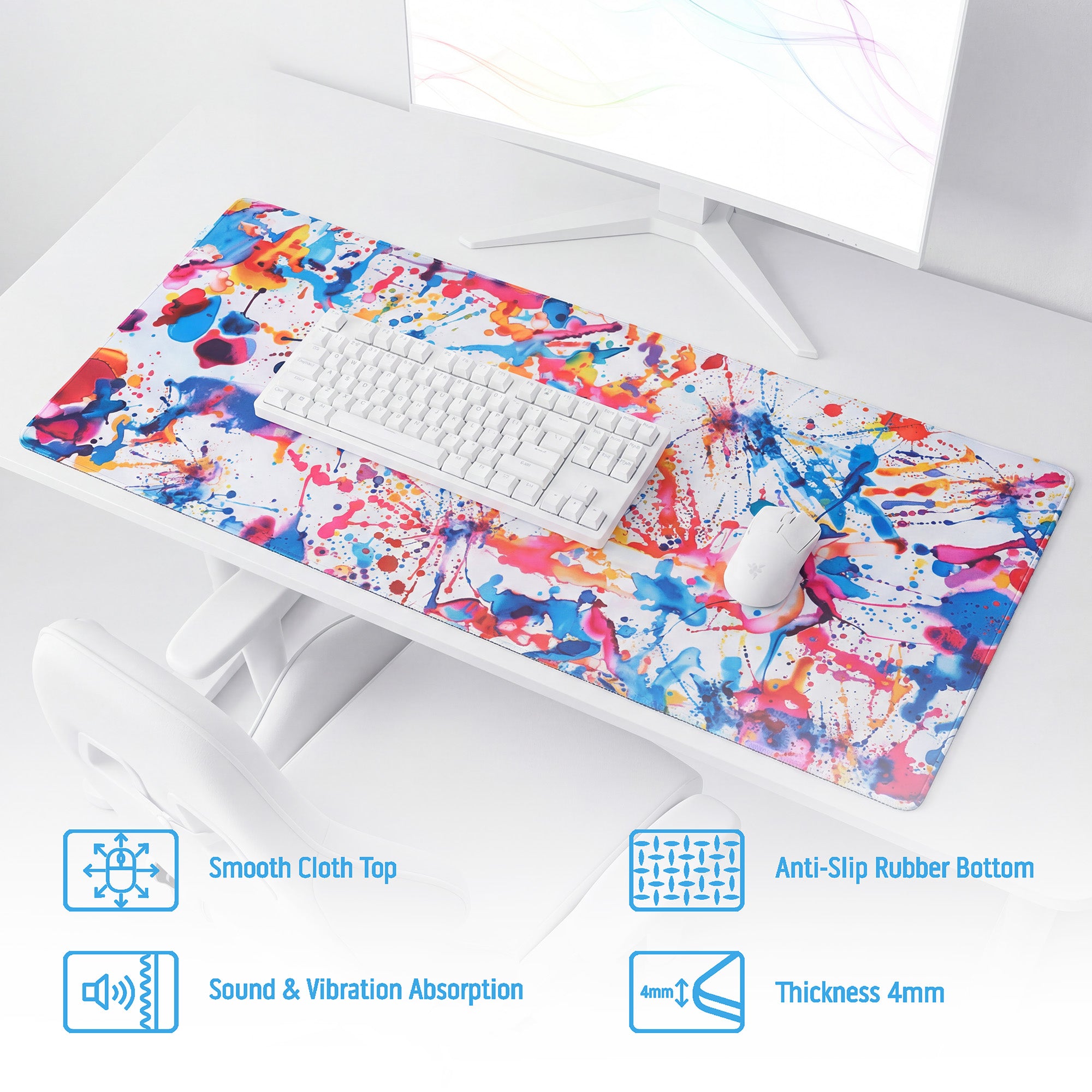 Cloth Deskpad - Splatter - Happy Accident