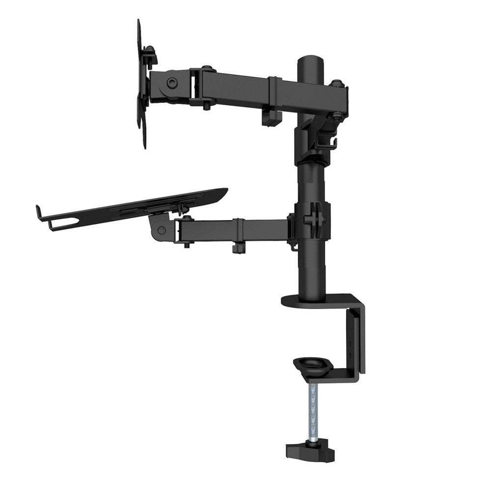 Desk Mount Arm for 13-32'' Monitor and Laptop Shelf