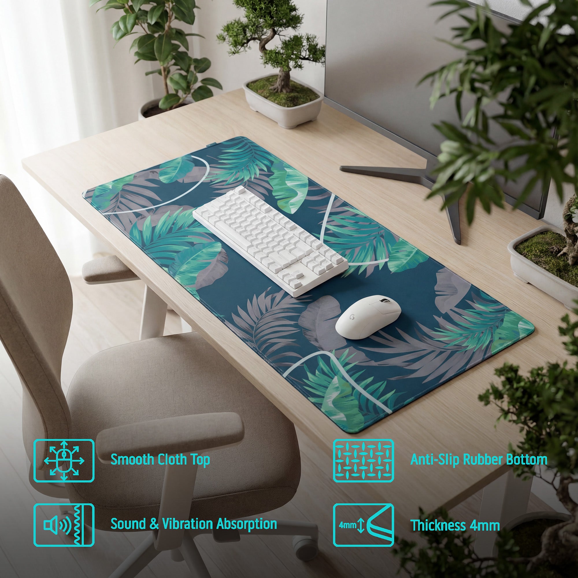 Cloth Deskpad - Lush - Nightshade blue