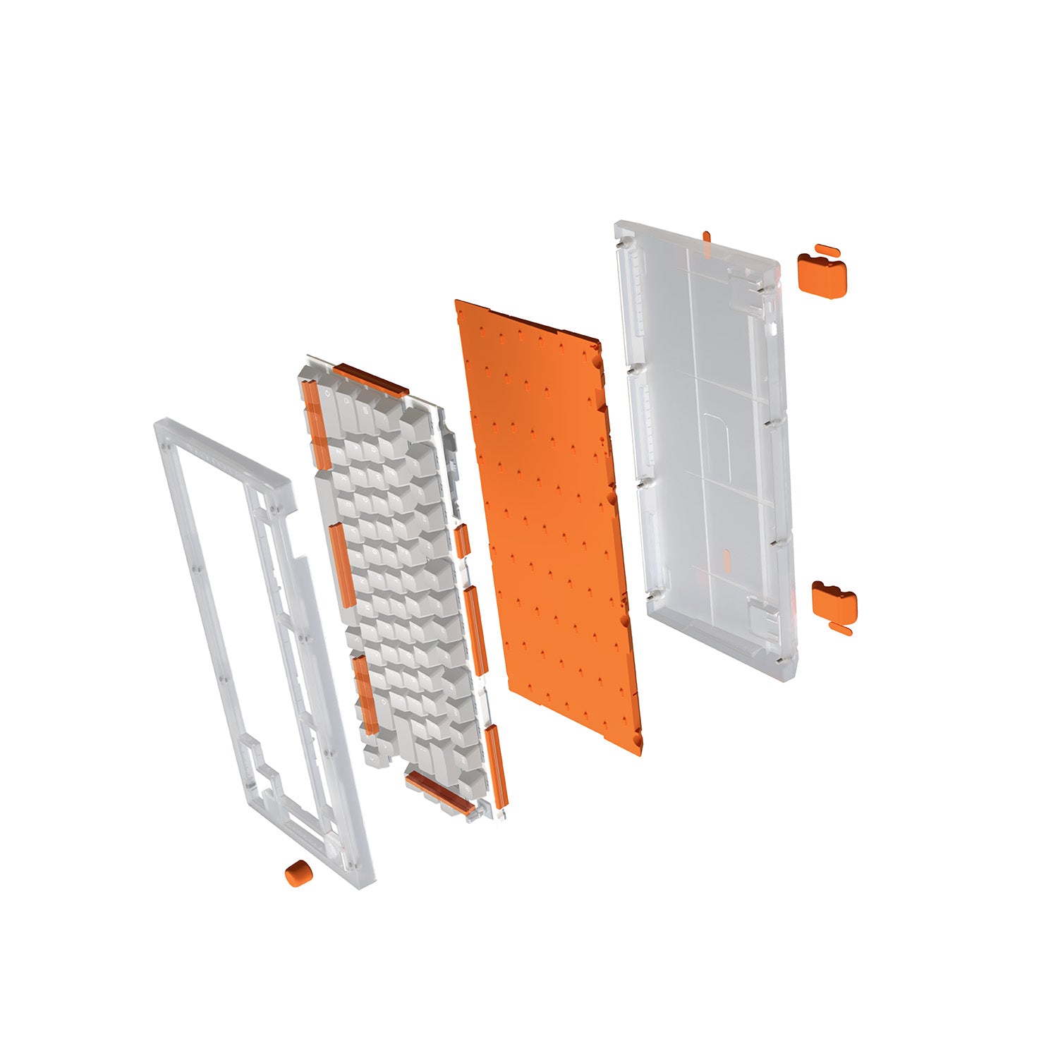 Si75-HE Hall-Effect Keyboard - Orange