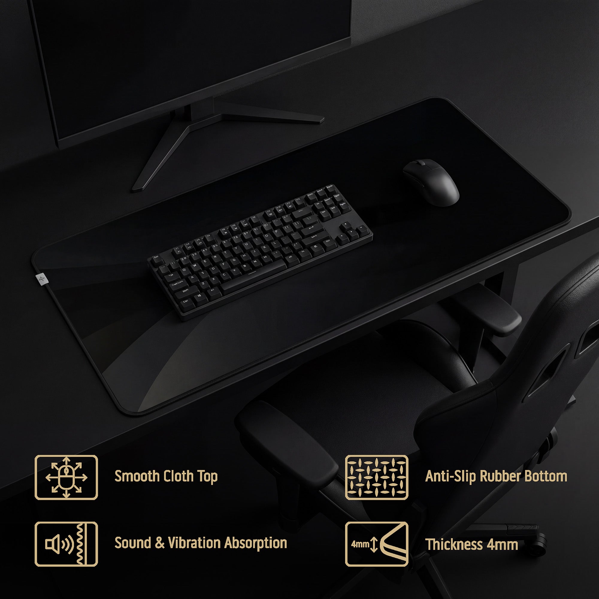 Cloth Deskpad - Large - Smoke