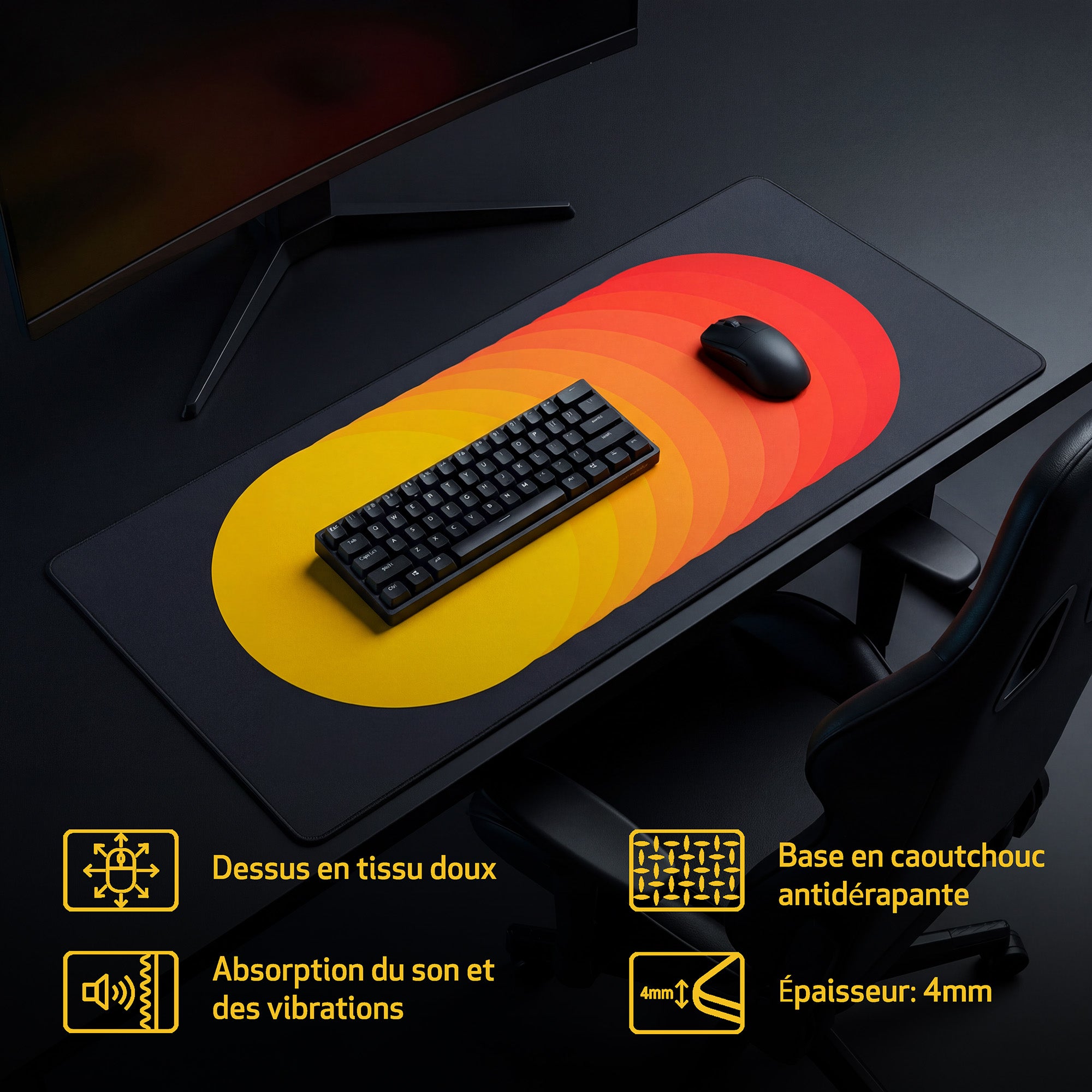Cloth Deskpad - Rhythmicore - Solar Flare