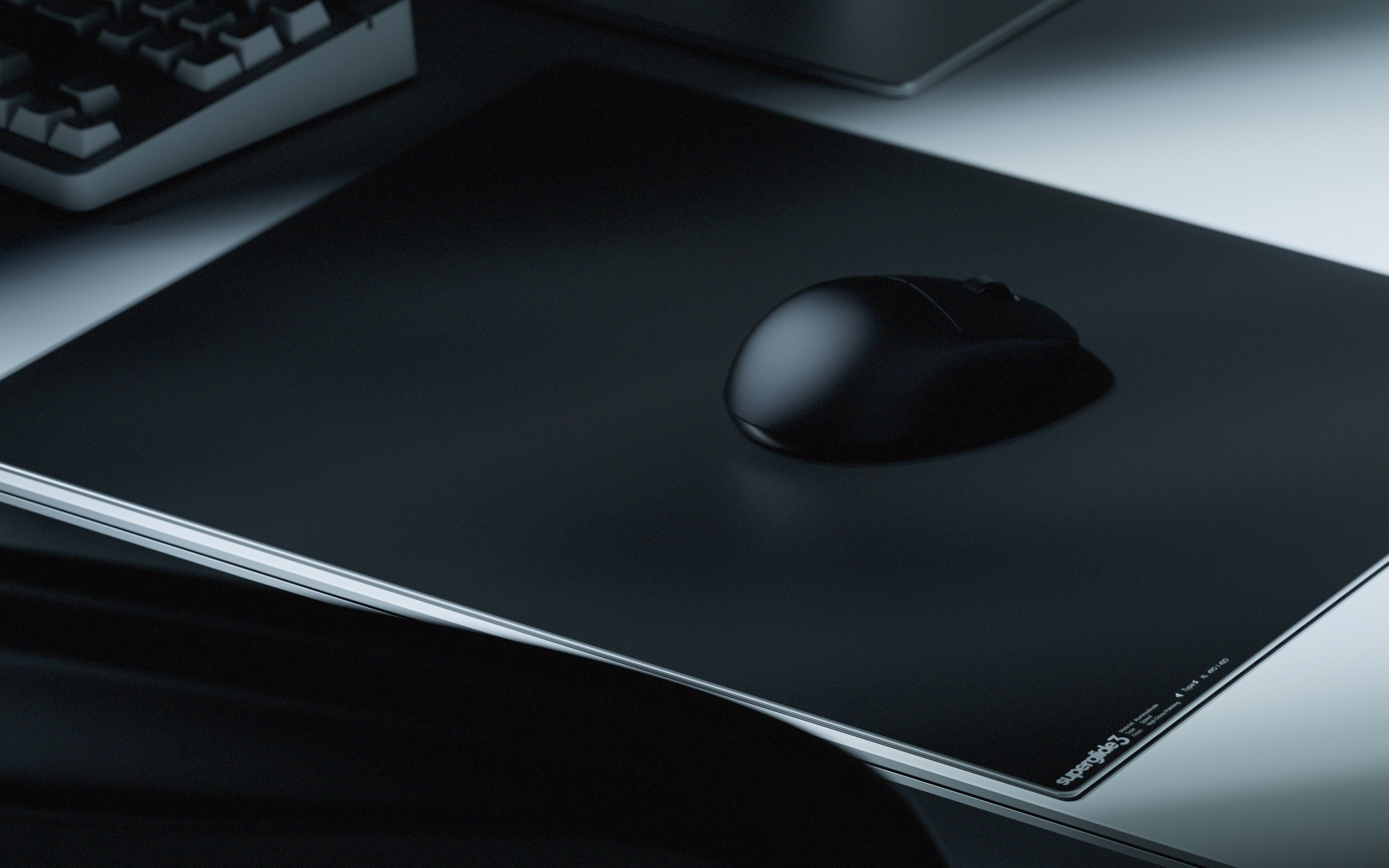 Tapis de souris en verre Superglide3 - XL - Noir