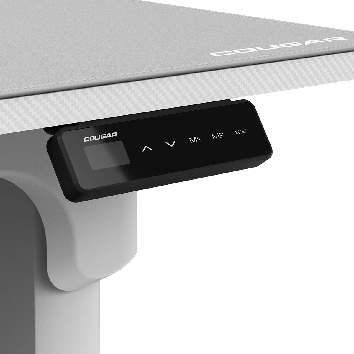 E-Grav 180 White - Height Adjustable Gaming Desk