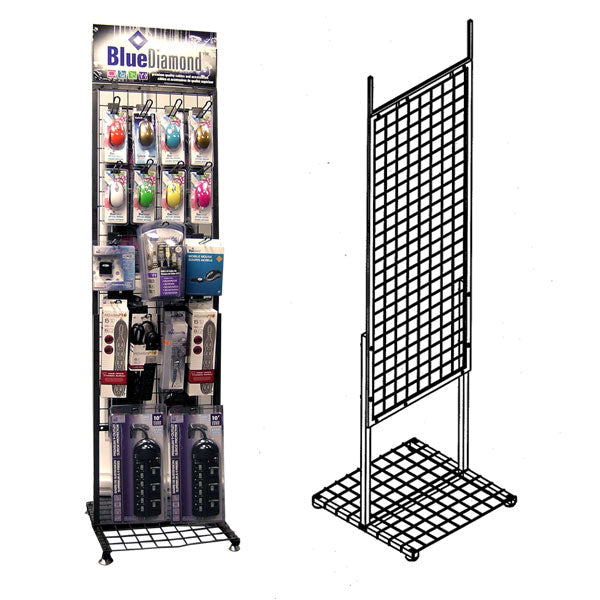 Display Rack 2x2 2-Sided Static Display Rack