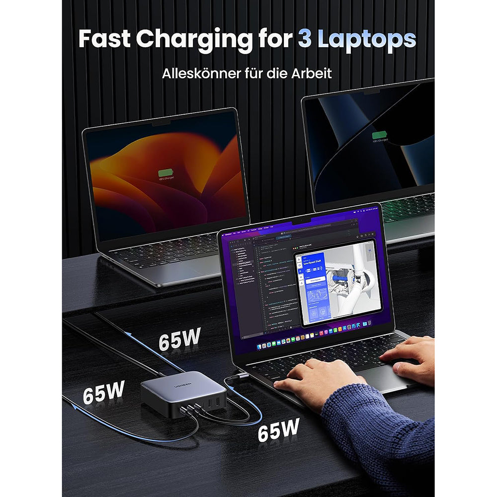 200W Desktop Fast Charger - 2x USB-A, 4x USB-C