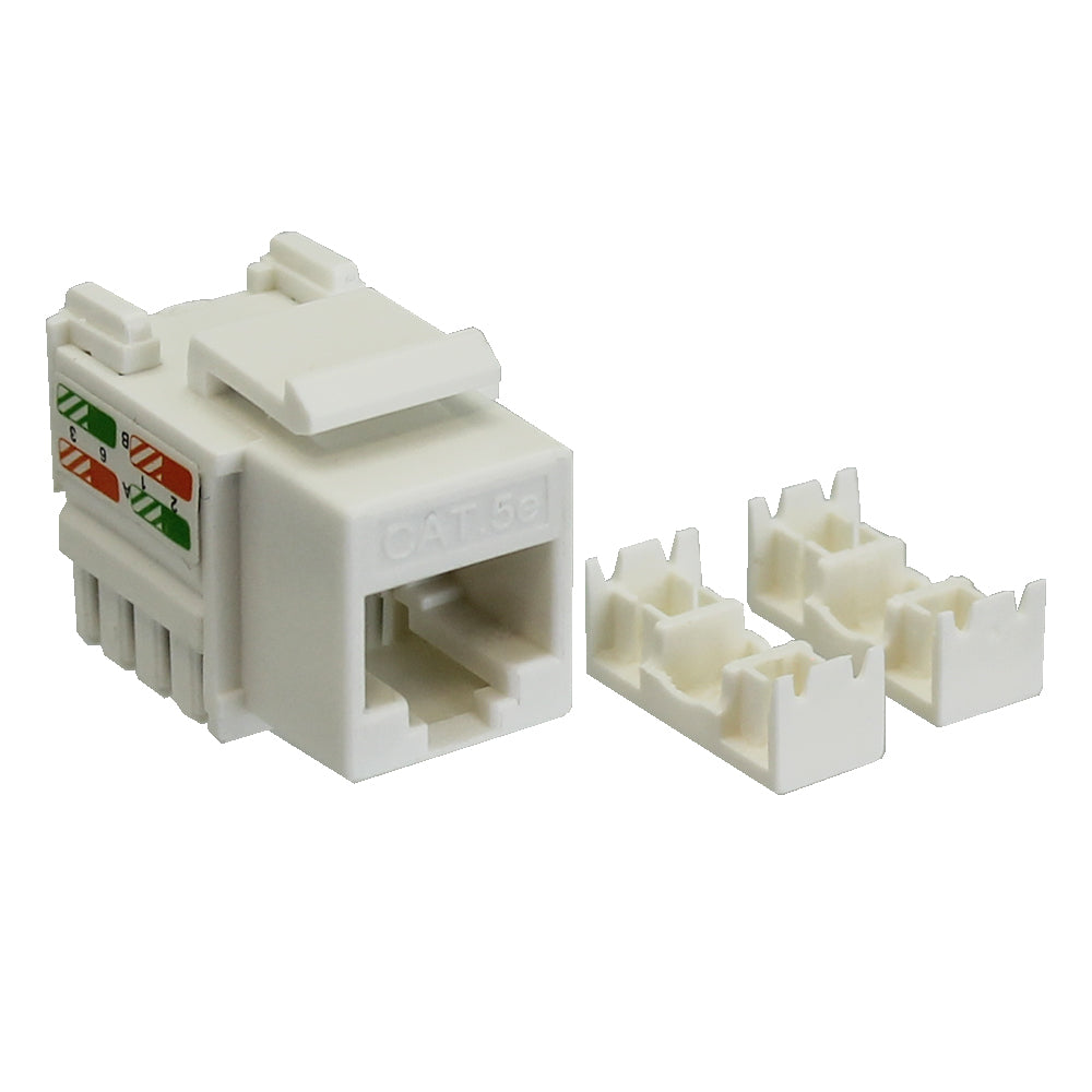 Cat5e RJ45 Keystone Jack - White