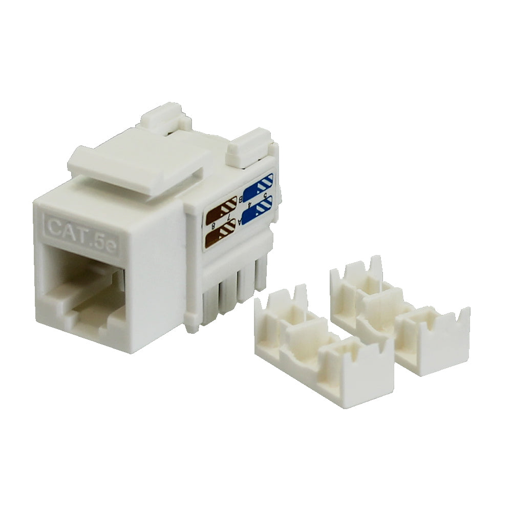 Cat5e RJ45 Keystone Jack - White