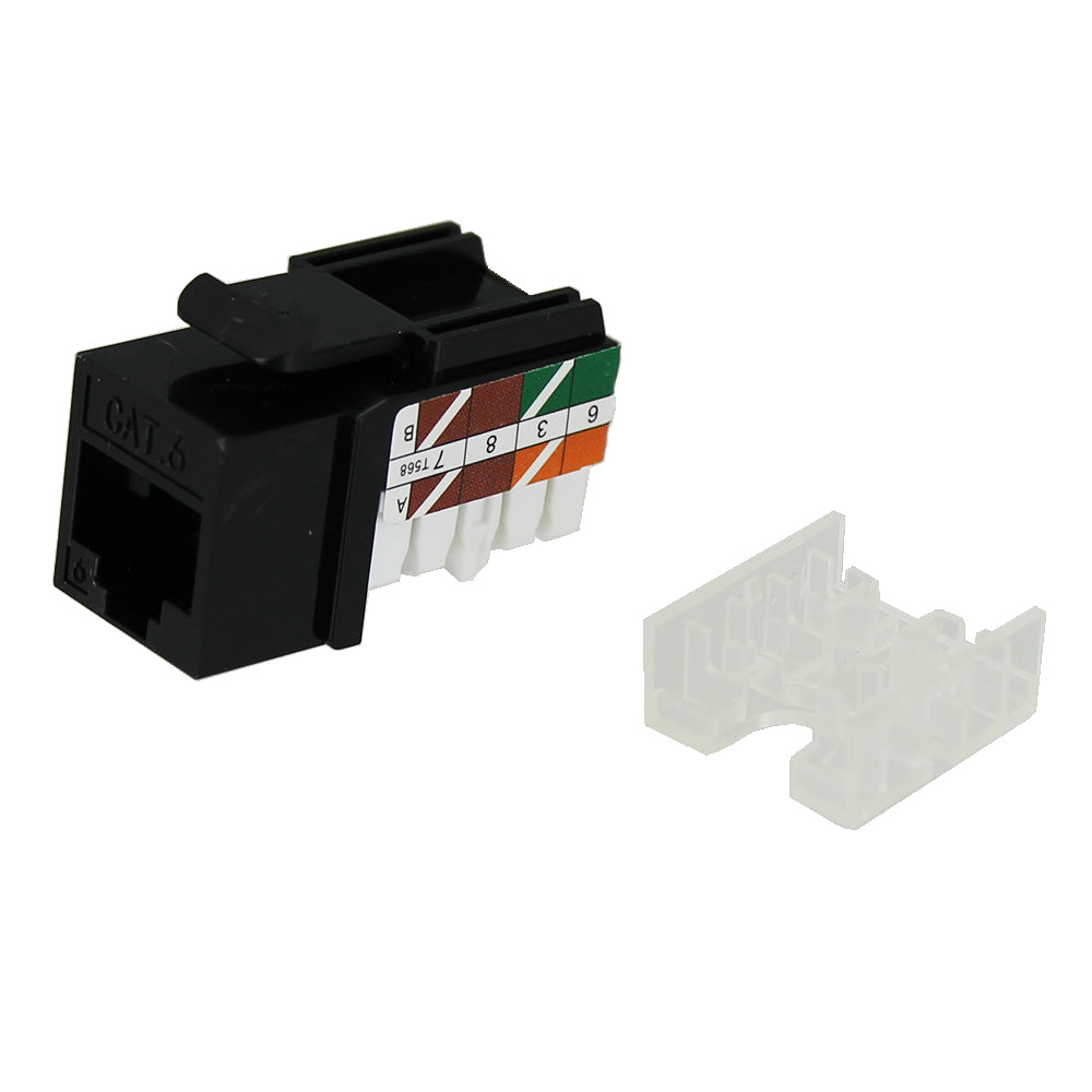 Cat6 Keystone Jack - Black