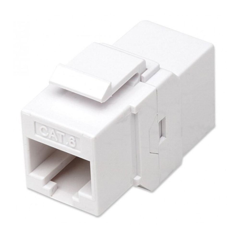 Cat6 Inline Coupler Keystone - White