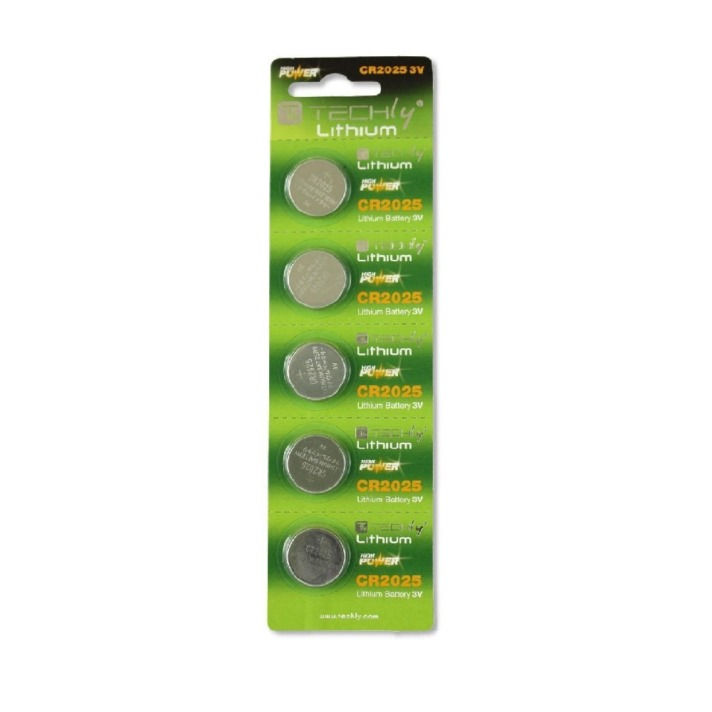 Lithium CR2025 Batteries, 5 Pack
