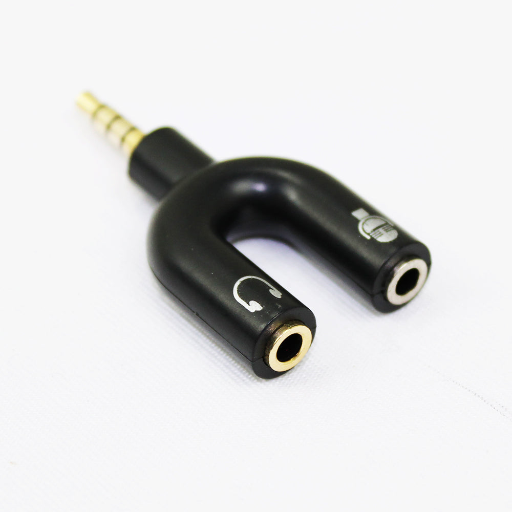 Audio + Mic Headset Splitter