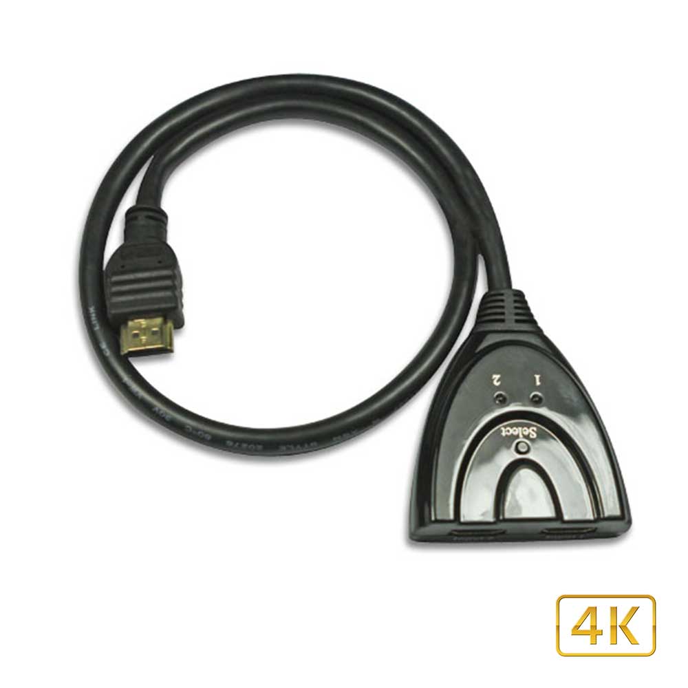 4K 3D 2Port HDMI Switch cable w/1 output