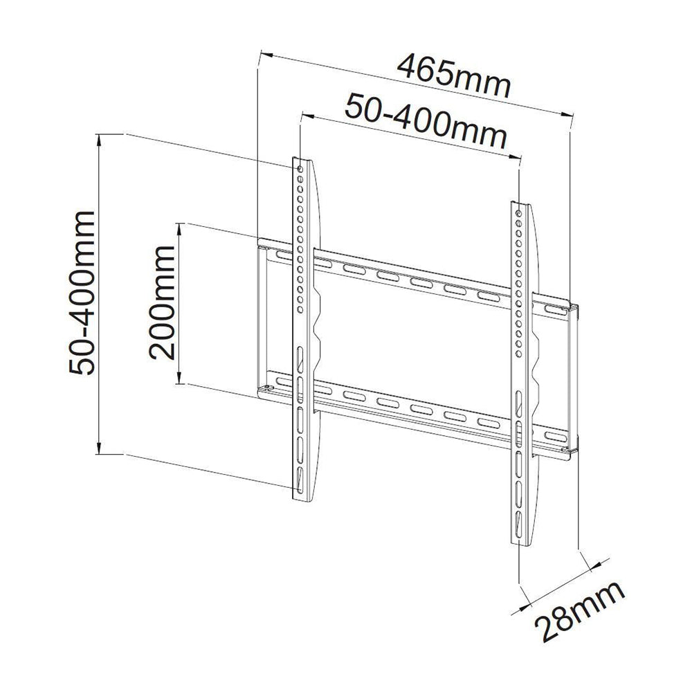 Fixed Slim Wall Mount, 23-55