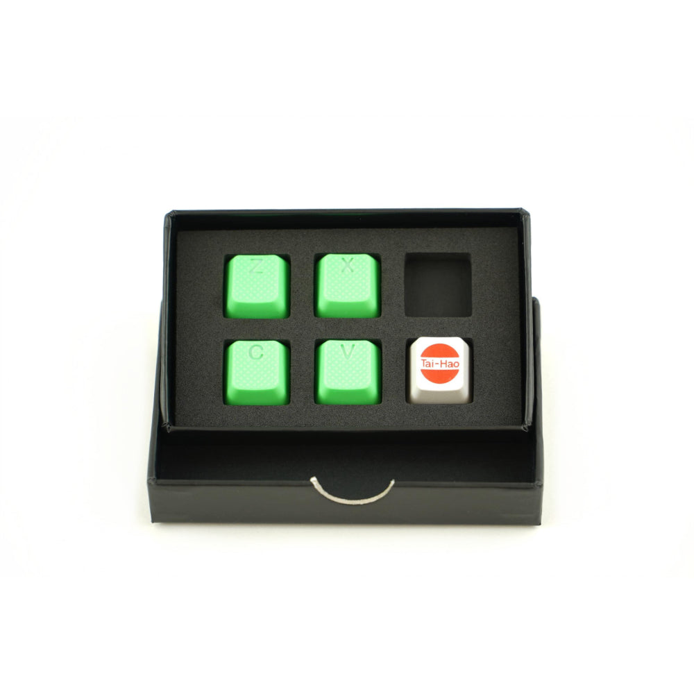Touches de jeu en caoutchouc ZXCV - Vert fluo