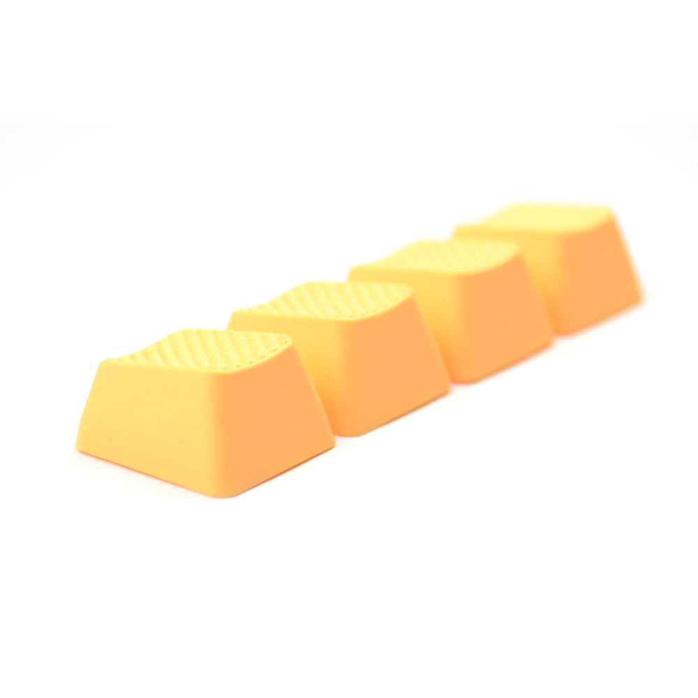 Touches de jeu vierges en caoutchouc - Orange fluo