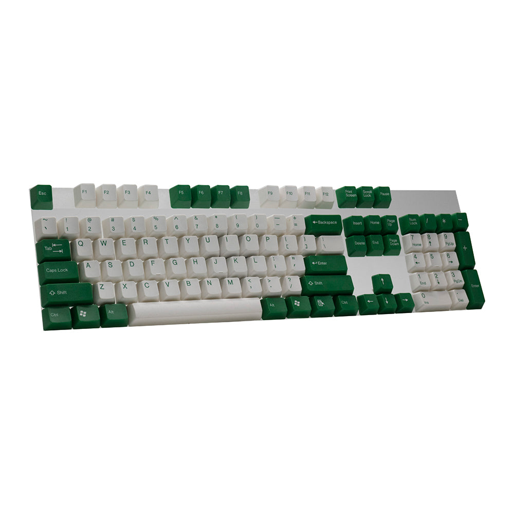 Ensemble de touches en ABS blanc et vert