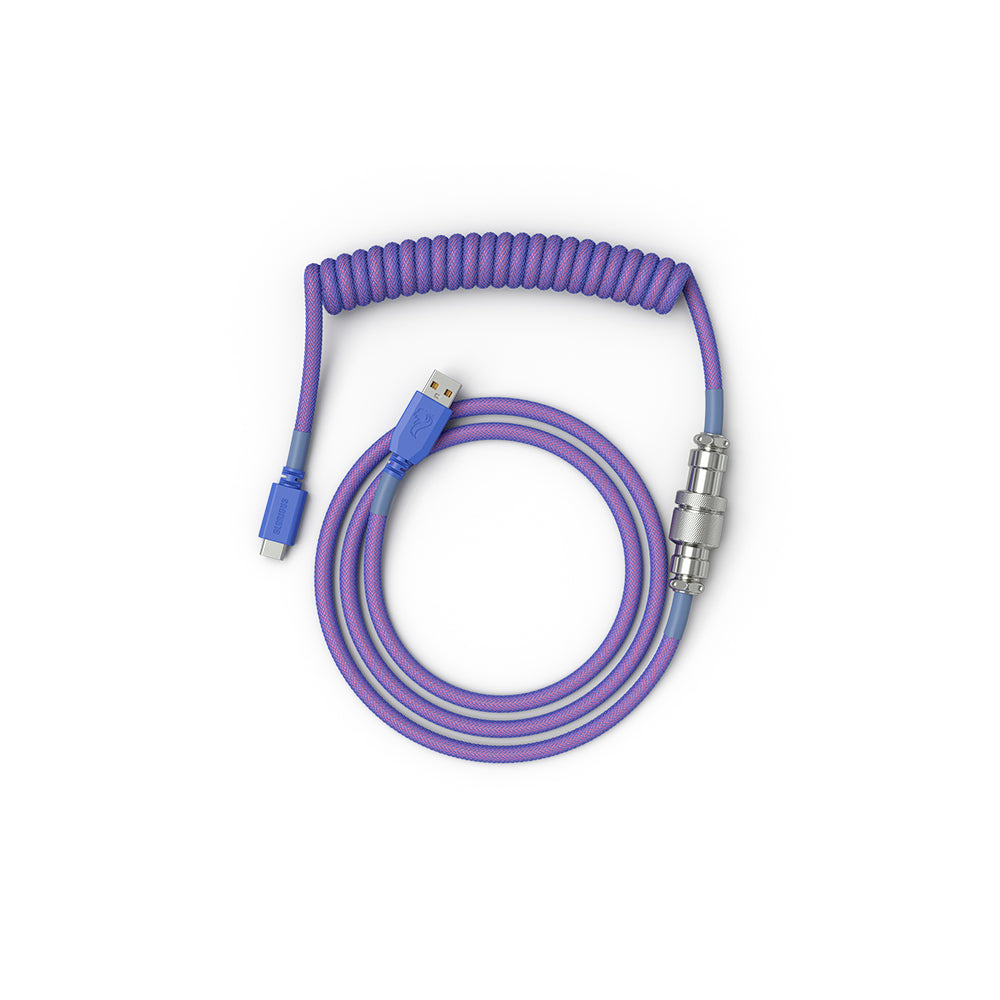 Glorious Coiled USB-C Cable - Nebula