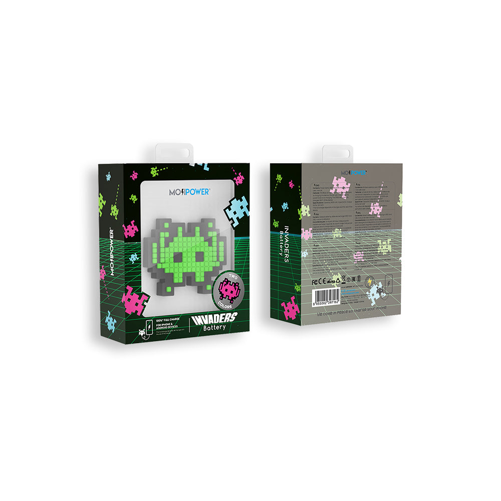 Moji Power Bank 2600 MAH - Invaders