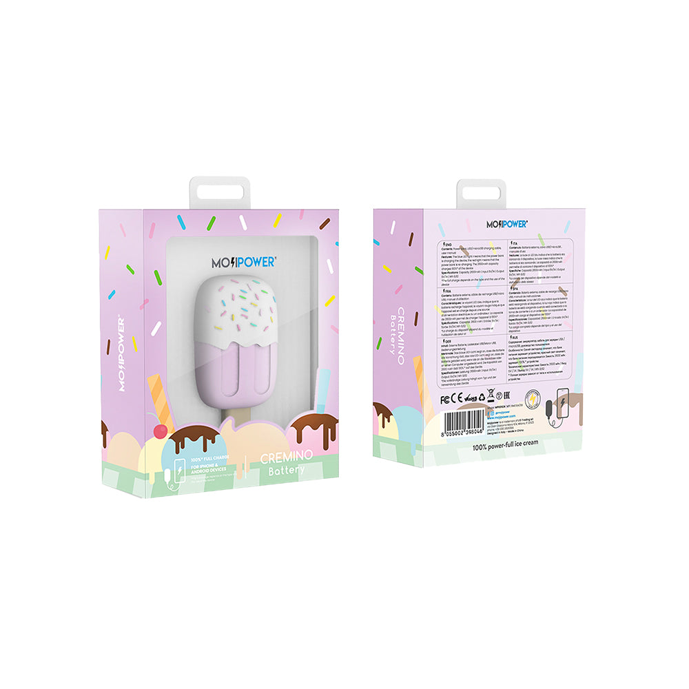 Moji Power Bank 2600 MAH - Cremino