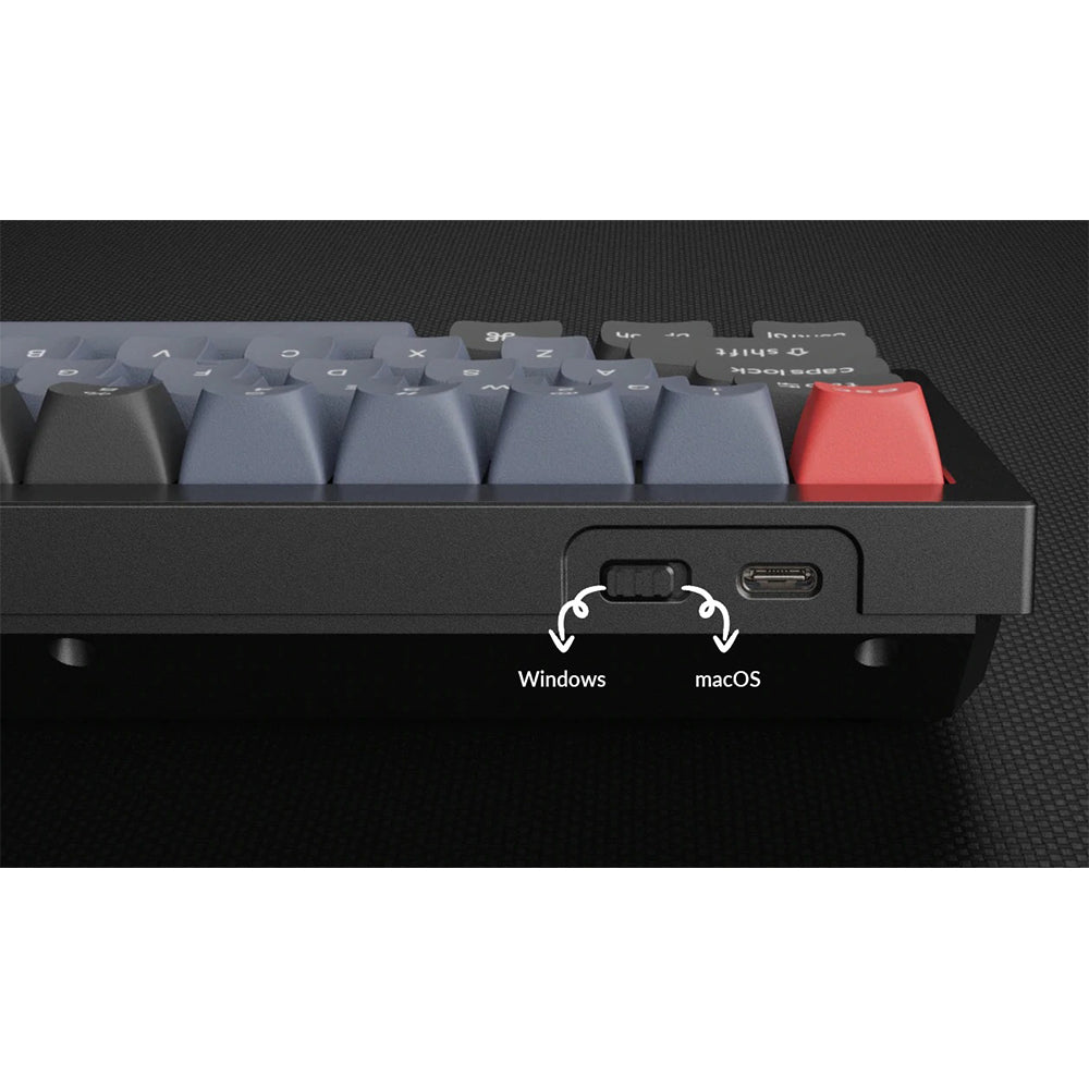 Q2 Hotswap, Gris - Gateron Pro Bleu