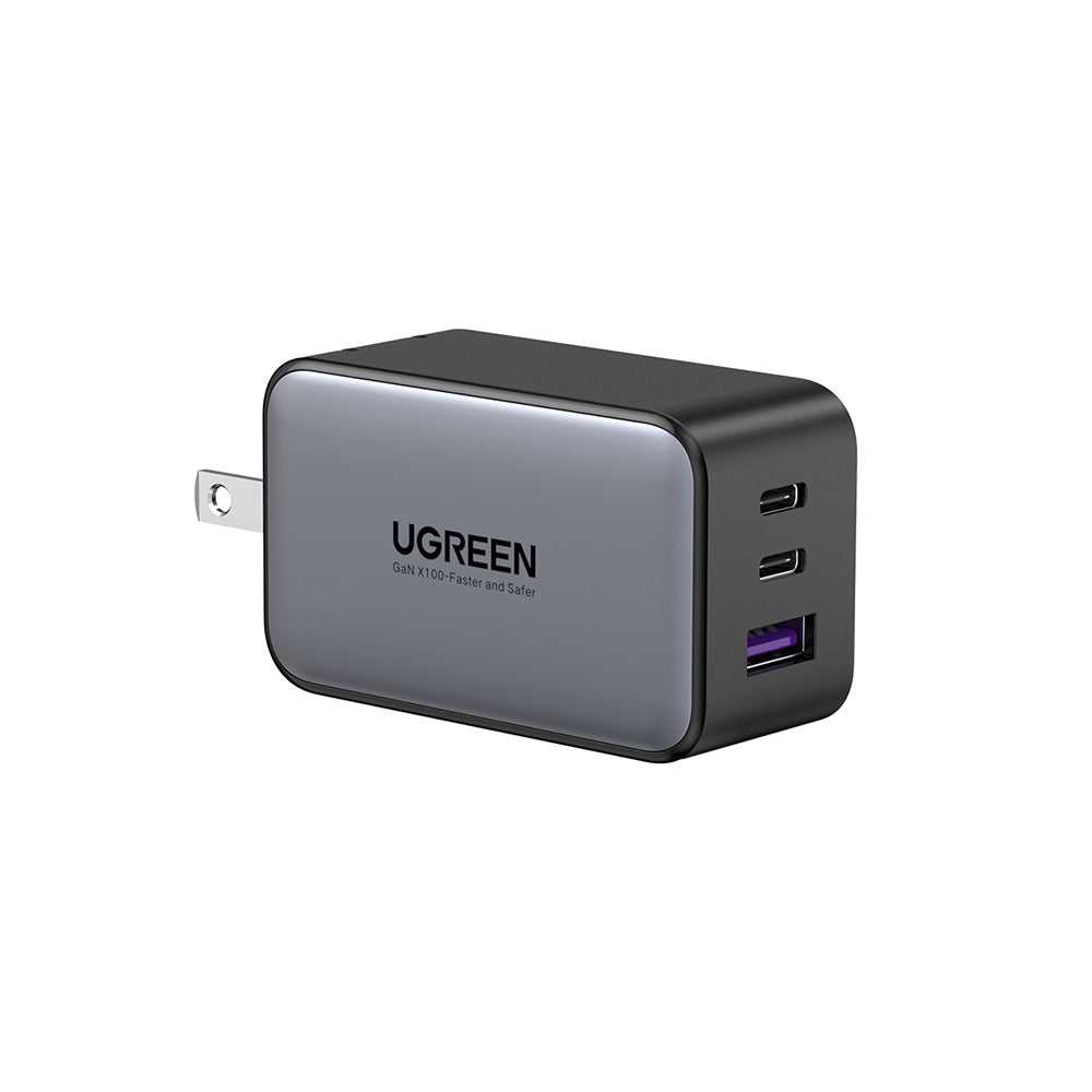 65W GaN Fast Charger - 2 USB C, 1 USB A