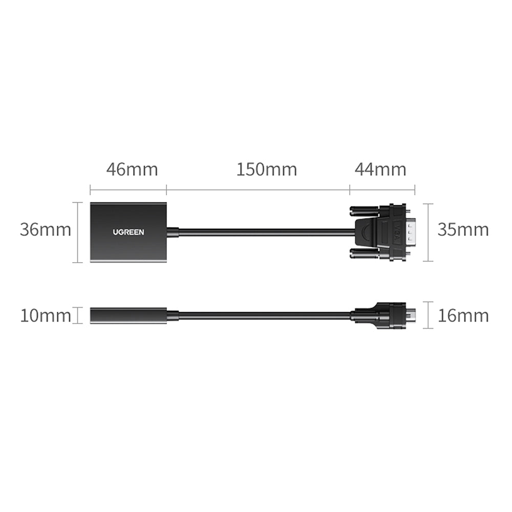 Adaptateur VGA mâle vers HDMI femelle