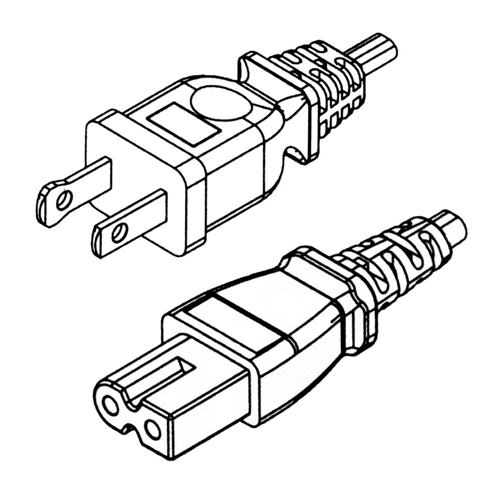 Cordon d'alimentation polarisé NA - 6 pieds