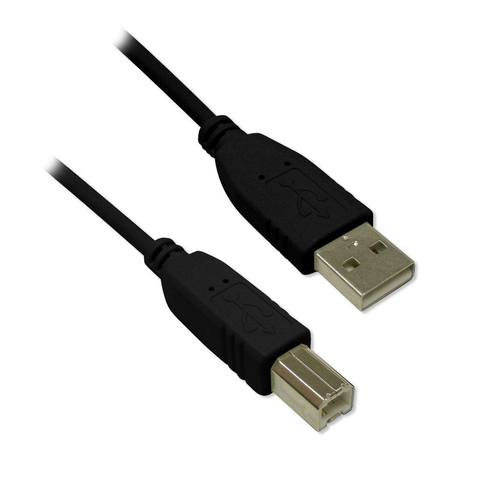 USB 2.0 AB Cable M/M - BK, 15ft