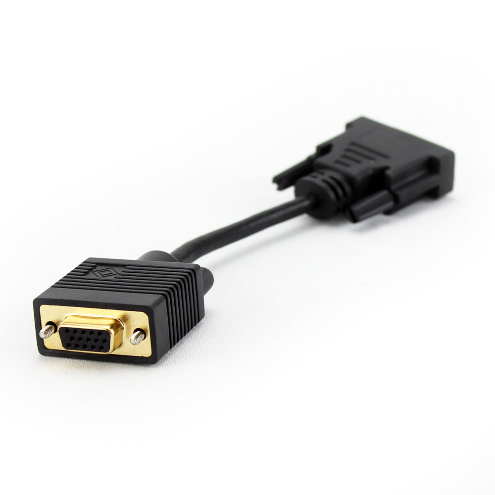 Adaptateur VGA-DVI, DVI mâle - VGA femelle, blindé Adaptateur VGA-DVI, DVI mâle - VGA femelle, blindé