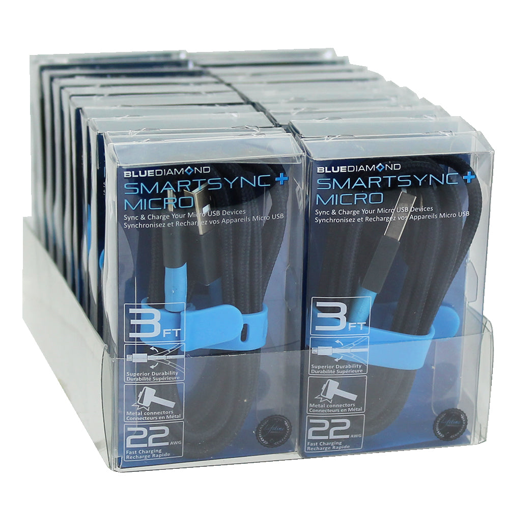 Câble micro USB SmartSync+, 3 pieds