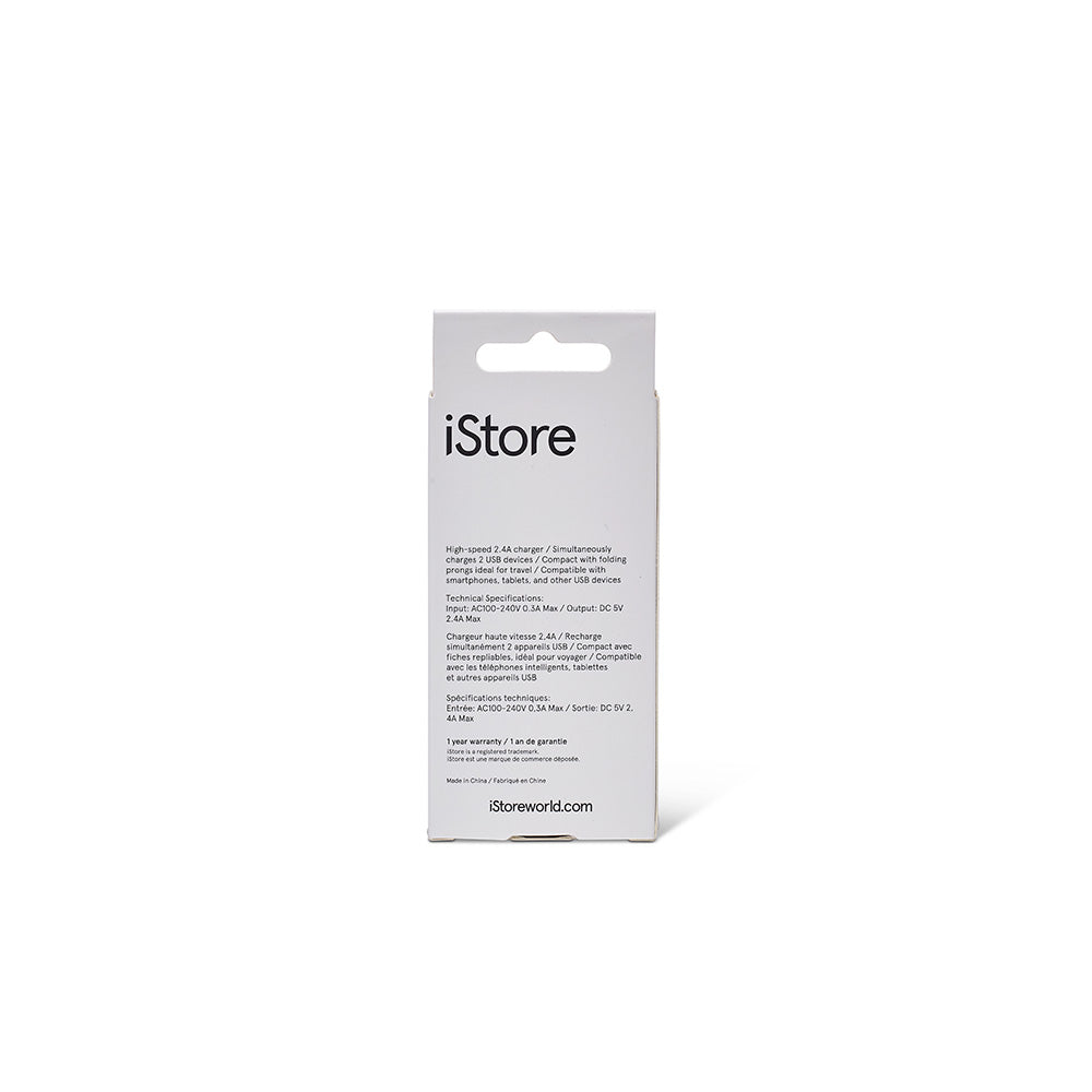 iStore Power Cube 2p USB Charger - WH